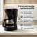 Koffiezetapparaat Filterkoffie 1,5L - Koffiemachine met Herbruikbare Filter - Automatische Uitschakeling - 800W