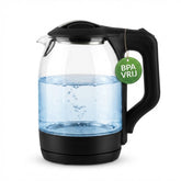 Glazen Waterkoker - Waterkoker Glas - 1,7 Liter - 1500W - RVS - 360° Draaibare Basis - Droogkookbeveiliging