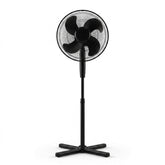 Statiefventilator - Ventilator Staand - Fluisterstil - 3 Snelheidsstanden - Vloerventilator Zwart