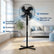 Statiefventilator - Ventilator Staand - Fluisterstil - 3 Snelheidsstanden - Vloerventilator Zwart