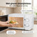Magnetron – 20L – 1100W – 8 automatische kookprogramma's – 5 vermogensstanden – Digitale timer – Draaiplateau Ø255 mm – Wit
