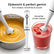 Staafmixer RVS - Krachtige Handmixer voor Soepen, Smoothies en Sauzen - Lichtgewicht met Duurzaam RVS Mes