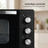 Vrijstaande Oven - 20 Liter - 1280W - Heteluchtoven - Instelbare Temperatuur 100-230°C - Timer 60 min - Dubbel Glas