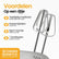 Handmixer – 7 Snelheden – 150W – Inclusief RVS Gardes & Deeghaken – Compact & Lichtgewicht