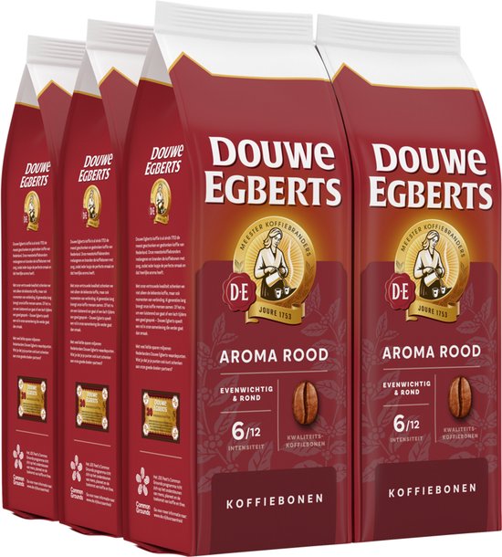 Douwe Egberts Aroma Rood koffiebonen voordeelverpakking 6 x 500 gram