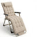 Ligstoel Tuin - Opvouwbare Verstelbare Tuinstoel - 3 Standen - Relaxstoel met Hoofdsteun - 120 kg Belasting - Beige