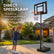 Basketbalpaal met Bord - Verstelbare Basketbalring van 150 tot 210 cm - Verrijdbaar met Transportwielen - Basketbal Inbegrepen
