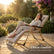 Ligstoel Tuin - Opvouwbare Verstelbare Tuinstoel - 3 Standen - Relaxstoel met Hoofdsteun - 120 kg Belasting - Beige