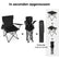Campingstoel Set met Tafel - Opvouwbare Vouwstoel - 2 Stoelen - Strandstoel - Visstoel - Inclusief Draagtas