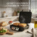 Tosti Apparaat 2000W - Tosti IJzer en Contactgrill - Panini Grill - Uitklapbaar 180° - Antiaanbaklaag - Instelbare Temperatuur
