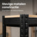 Stellingkast Metaal Zwart – 5-Laags Opbergrek 150x75x30 cm – Magazijnkwaliteit voor Garage en Werkplaats