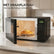 Magnetron 20L - Solo Magnetron 1100W Zwart - 6 Automatische Programma's - Ontdooifunctie - Kinderbeveiliging - LED Display - Draaiplateau