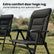 Tuinstoelen Set van 2 Opvouwbaar - Tuinstoel met Hoge Rugleuning - Vouwstoel voor Camping en Strand - Klapstoel Buiten