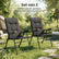Tuinstoelen Set van 2 Opvouwbaar - Tuinstoel met Hoge Rugleuning - Vouwstoel voor Camping en Strand - Klapstoel Buiten