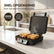 Tosti Apparaat 2000W - Tosti IJzer en Contactgrill - Panini Grill - Uitklapbaar 180° - Antiaanbaklaag - Instelbare Temperatuur