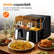 Dubbele Airfryer XXL – 11L (2×5,5L) – Dual Zone met SYNC – 2950W – PFAS-vrij – Vaatwasserbestendig