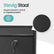 Brievenbus Zwart RVS – Wandbrievenbus met Slot – Incl. Montagemateriaal en 2 Sleutels