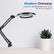 YE® Bureaulamp met Geïntegreerde LED Verlichting - 3x Vergroting - Tafelklem - Dimbaar met 10 Lichtniveaus - 360° Flexibele Arm - Inclusief USB-Stroomaansluiting - Ideaal voor Hobbywerk, Diamond Painting, Borduren & Solderen