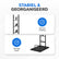 Standaard & Oplaadhouder voor Draadloze Stofzuigers – Compatibel met V15, V11, V12, V10, V8, V7, V6, 5GEN – Met Accessoirehouders, Stabiele Stalen Constructie – Zwart