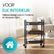 Keukentrolley op Wieltjes – 3 Laags – Metaal – Zwart – Kitchen Organizer – Met Haken – Verrijdbaar & Stevig
