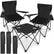 Campingstoel Set met Tafel - Opvouwbare Vouwstoel - 2 Stoelen - Strandstoel - Visstoel - Inclusief Draagtas